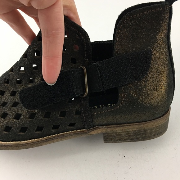 Musse & Cloud Caila Metallic Laser Cut Booties 36 - Picture 5 of 6